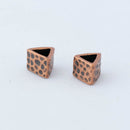 JBB Findings, Hammered Triangle Tube Spacer 6 x 7mm, Antique Copper