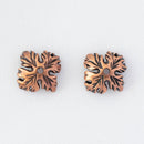 JBB Findings, Leafy Bead Cap 11mm, Antique Copper, 2 Pieces