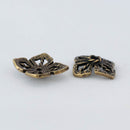 JBB Findings, Twisted Rope Bead Cap 8 x 3mm, Antique Brass