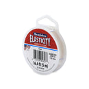 Beadalon Elasticity Elastic Cord, Clear/White, 1mm, 5 Meters