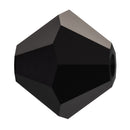 Preciosa - Bicone Crystal Beads 3mm, Jet/Black