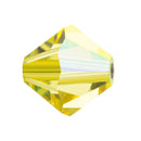Preciosa - Bicone Crystal Beads 3mm, Jonquil AB