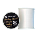 Miyuki 330dtex 100% Nylon Beading Thread, Size-B, 0.2mm Thickness, White, 500 Meters
