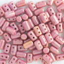 Matubo Rulla Beads 5x3mm, Luster - Opaque Pink