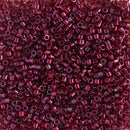 Miyuki Delica Beads Size 11/0 1.6mm, DB105 Transparent Gold Luster Red