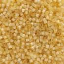 Miyuki Delica Beads Size 11/0 1.6mm, DB1801 Silk Satin Dyed Light Apricot