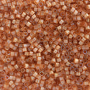 Miyuki Delica Beads Size 11/0 1.6mm, DB1804 Silk Satin Dyed Topaz