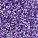 Miyuki Delica Beads Size 11/0 1.6mm, DB1810 Silk Satin Dyed Purple