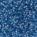 Miyuki Delica Beads Size 11/0 1.6mm, DB1811 Silk Satin Dyed Dusk Blue