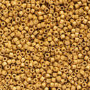 Miyuki Delica Beads Size 11/0 1.6mm, DB1832F Duracoat Galvanized Matte Gold
