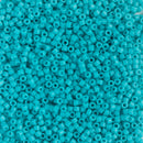 Miyuki Delica Beads Size 11/0 1.6mm, DB793 Dyed Opaque Matte Turquoisee