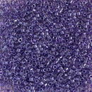 Miyuki Delica Beads Size 11/0 1.6mm, DB906 Sparkling Purple Lined Crystal