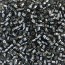 Miyuki Delica Beads Size 10/0 2.2mm, DBM048 Silver Lined Light Grey