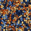 Miyuki Delica Beads Size 11/0 1.6mm, DB-CBMIX116 Warm and Cosy