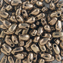 Miyuki Long Drop Beads 3x5.5mm, 457 Metallic Dark Bronze