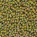 Miyuki Round Seed Beads Size 11/0 2mm, 1897 Opaque Luster Golden Olive