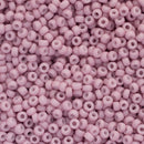 Miyuki Round Seed Beads Size 11/0 2mm, 2024 Opaque Matte Dusty Orchid
