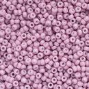 Miyuki Round Seed Beads Size 11/0 2mm, 2037 Opaque Matte Antique Rose