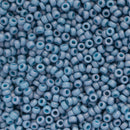 Miyuki Round Seed Beads Size 11/0 2mm, 2038 Opaque Matte Luster Light Denim