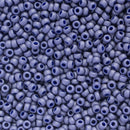 Miyuki Round Seed Beads Size 11/0 2mm, 2075 Opaque Matte Luster Cobalt