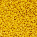 Miyuki Round Seed Beads Size 11/0 2mm, 2311 Opaque Matte Canary