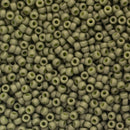 Miyuki Round Seed Beads Size 11/0 2mm, 2318 Opaque Matte Olive