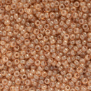 Miyuki Round Seed Beads Size 11/0 2mm, 2371 Ceylon Translucent Peony