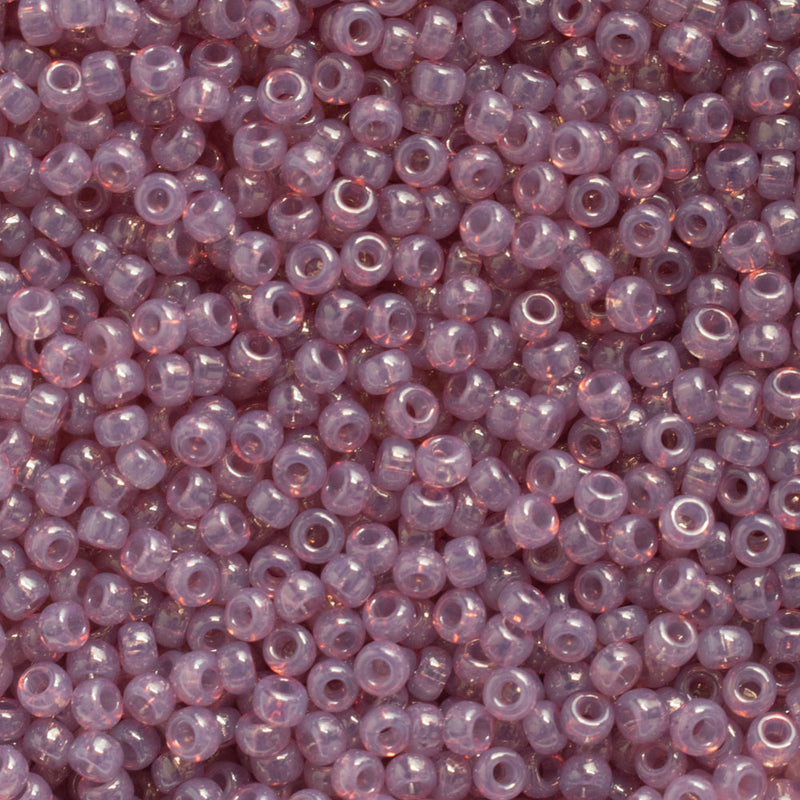 Miyuki Round Seed Beads Size 11/0 2mm, 2373 Ceylon Translucent Thistle