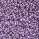 Miyuki Round Seed Beads Size 11/0 2mm, 2377 Ceylon Translucent Lavender