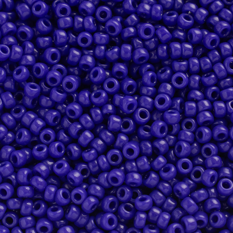 Miyuki Round Seed Beads Size 11/0 2mm, 414 Opaque Cobalt