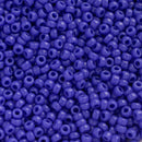 Miyuki Round Seed Beads Size 11/0 2mm, 417 Opaque Blue