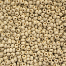 Miyuki Round Seed Beads Size 11/0 2mm, 4201F Duracoat Galvanized Matte Silver