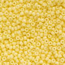 Miyuki Round Seed Beads Size 11/0 2mm, 4451 Duracoat Opaque Light Lemon Ice