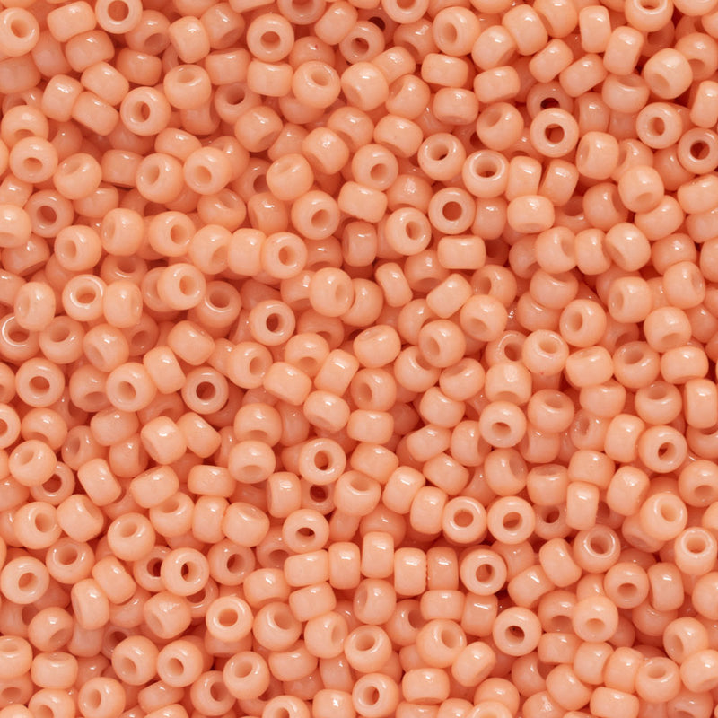 Miyuki Round Seed Beads Size 11/0 2mm, 4461 Duracoat Opaque Tea Rose