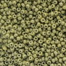 Miyuki Round Seed Beads Size 11/0 2mm, 4474 Duracoat Opaque Dyed Cactus