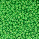 Miyuki Round Seed Beads Size 11/0 2mm, 4476 Duracoat Opaque Dyed Fiji Green