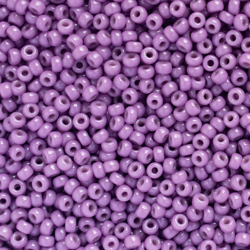 Miyuki Round Seed Beads Size 11/0 2mm, 4490 Duracoat Opaque Anemone