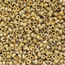 Miyuki Round Seed Beads Size 11/0 2mm, 4512 Opaque Picasso Yellow