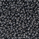 Miyuki Round Seed Beads Size 11/0 2mm, 451 Metallic Gunmetal