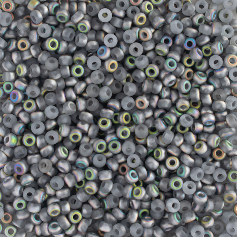 Miyuki Round Seed Beads Size 11/0 2mm, 4557 Czech Coating Matte Vitrail