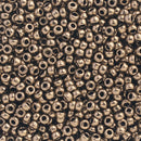 Miyuki Round Seed Beads Size 11/0 2mm, 457 Dark Bronze