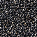 Miyuki Round Seed Beads Size 11/0 2mm, 464 Metallic Light Gunmetal