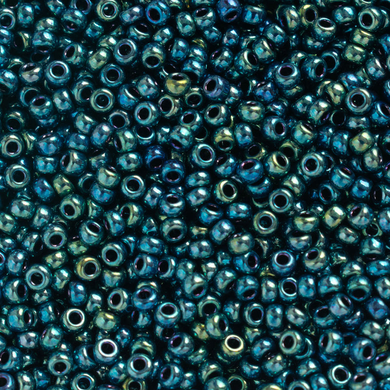 Miyuki Round Seed Beads Size 11/0 2mm, 467 Metallic Iris Indigo