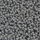  Miyuki Round Seed Beads Size 11/0 2mm, 498 Opaque Grey
