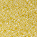 Miyuki Round Seed Beads Size 11/0 2mm, 513 Ceylon Yellow Cream