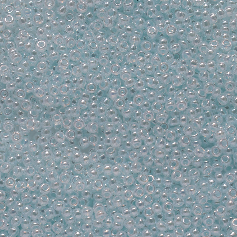 Miyuki Round Seed Beads Size 11/0 2mm,  522 Ceylon Light Aqua