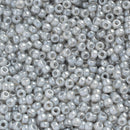 Miyuki Round Seed Beads Size 11/0 2mm, 526 Ceylon Silver Grey