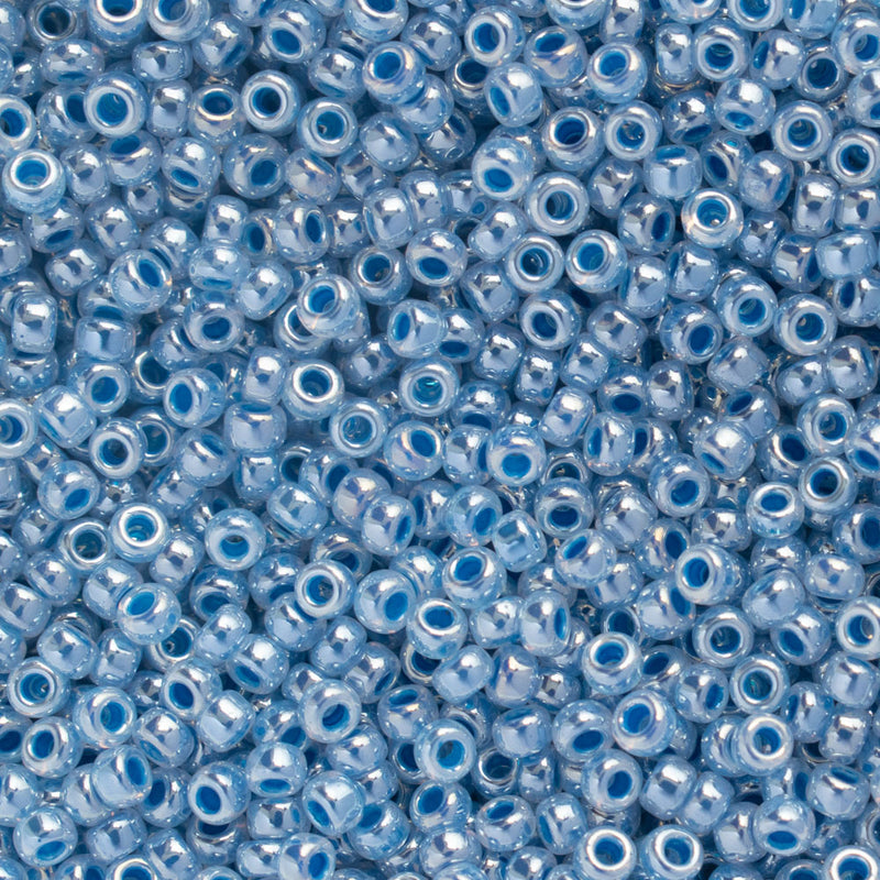 Miyuki Round Seed Beads Size 11/0 2mm, 545 Ceylon Dark Sky Blue