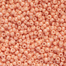 Miyuki Round Seed Beads Size 11/0 2mm, 596 Opaque Luster Tea Rose