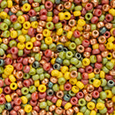 Miyuki Round Seed Beads Size 11/0 2mm, CBMIX99 Mix Light Indian Summer